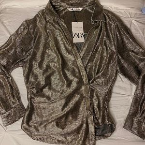 Zara Bonnie Blouse NWT